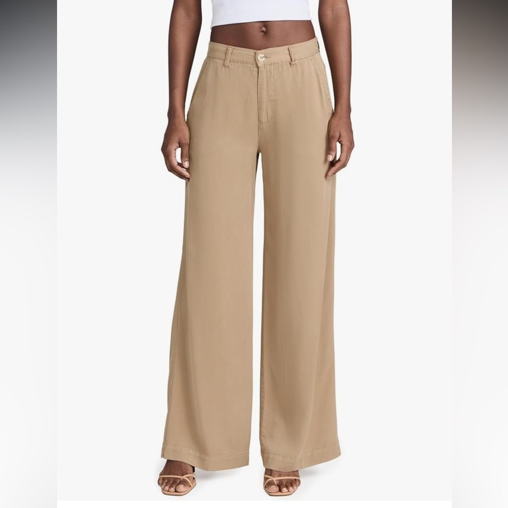 Pistola Jadyn Low Slung Palazzo Khaki Pants (27)